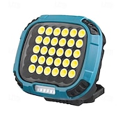 economico Luci e lanterne da campeggio-Lampada da lavoro a LED ricaricabile da 3300 lumen, 18 modalità di illuminazione, base magnetica, ingresso USB-C, gialla, materiale ABS, portatile, ampie applicazioni