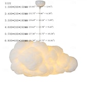 ieftine Lumini insulare-Lampa cu pandantiv cu led suspendat nor lumina camera copiilor candelabru nor modern plafoniere dormitor