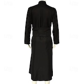tanie Odzież wierzchnia-Retro / vintage Religijne Średniowieczne Szata Długie rękawy Kapłan Strój na bal maskowy Męskie Halloween Karnawał Targi Renesansu Impreza w stylu retro Dla dorosłych Top