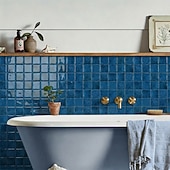 abordables Pegatinas de pared-Paquete de 10 paneles decorativos de pared 3D, azulejos de vinilo vintage de epoxi para salpicadero de cocina, adhesivos autoadhesivos despegables, aptos para cocinas, baños, lavanderías y vehículos
