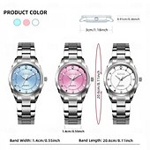 economico Orologi al quarzo-Orologio da donna orologio di lusso da donna quadrante decorativo con diamante orologio casual alla moda da donna migliori accessori da donna e selezione dei migliori regali per la Festa della Mamma