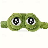 economico Abbigliamento da casa e pantofole per la casa-1 maschera per dormire morbida a forma di rana, comoda protezione per gli occhi durante i pisolini, le interruzioni di corrente e un sonno ristoratore, materiale senza lanolina per pelli normali.
