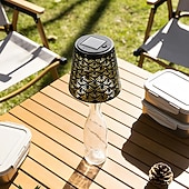 baratos Luzes de paisagem-1 unidade de luminária solar LED para rolha de garrafa, luminária para garrafa de vinho, luz embutida para sala de estar, sala de jantar, bar, camping, decoração de mesa, luz de projeção vazada