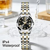 ieftine Ceasuri Quartz-ceas de damă, ceas de lux cu farmec pentru femei, decorațiuni cu diamante, funcție de calendar, afișaj cu lumină de noapte, ceas casual la modă pentru femei, cele mai bune accesorii pentru femei și