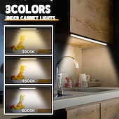 Χαμηλού Κόστους νυχτερινά φώτα αισθητήρα-3 τεμάχια έξυπνα μαγνητικά επαναφορτιζόμενα νυχτερινά φώτα LED με αισθητήρα κίνησης, ασύρματα, ρύθμιση έντασης 3 χρωμάτων, ντουλάπα, ντουλάπι, ράφι κρασιών, υπνοδωμάτιο, μπάνιο, φόρτιση USB,