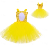 baratos Fantasia de Animal-Tutu manto Animal Vestidos Engraçado Crianças Para Meninas Dia Das Bruxas Carnaval Páscoa Carnaval Festa Fantasias fáceis de Halloween Vestir-se