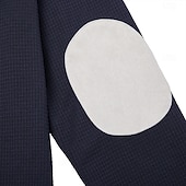 preiswerte T-Shirt mit Waffelstrick-Herren Waffel T-Shirt T Shirt Waffel-Henley-Hemd Herrenhemden mit Ellbogenflicken Langarm Mit Kapuze Zur Seite fahren Halber Reißverschluss Herbst Herbst Winter Einfarbig Farbblock Sportlich