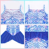  sereia Princesa sereia Vestidos Fantasia de festa temática Fantasias for Para Meninas Infantil Crianças Carnaval Baile de Máscaras Festa Feriado