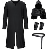 preiswerte Outfits-Mittelalterlich Renaissance Ausgefallene Kostüme Armschützer Tunika Krieger Wikinger Kostüm Herren Halloween Karneval Leistung LARP Renaissance-Messe Erwachsene Kostüm