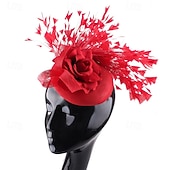 cheap Fascinators &amp; Hats-Derby Headpiece Fascinator Hat Fascinator Gentlewoman Floral Fancy Dress Women's Masquerade Tea Party Ascot Horse Racing Festival Adults' Headpiece All Seasons