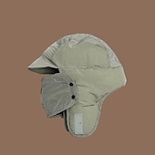 economico Cappellino da baseball da uomo-Per uomo Da aviatore Nero Verde fibra di poliestere Regolabile Caldo Sport e Outdoor All'aperto Abbigliamento casual alla moda Ciclismo Tinta unica Calore Termico Antivento