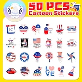  250 פיסים מדבקות ליום עצמאות ארצות הברית מדבקות פרפר אהבה ליום העצמאות האמריקאי מקורות חוצי גבולות