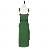 ieftine Rochie-Retro / vintage Medieval Renascentist Lung Rochii Curea în Talie Viching Costume de fancy Pentru femei Viching Halloween Carnaval Târgul Renașterii LARP Petrecere cu tematică retro Adulți Rochie
