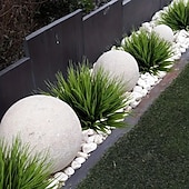 זול צמחים מלאכותיים וצמחייה-12 יחידות חבילות דשא אביב מלאכותי, צמחי ירק מלאכותיים עם 7 מזלגות, גבעולי דשא מלאכותיים לקיר צמחים, גינה, בית &amp;קישוט האירוע