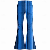 voordelige Bodems-Retro vintage Boho Jaren '70 Broeken Bell Bottom broek Hippie Schijf Hoge taille Gestreept Kostuum Voor heren Halloween Carnaval muziekfestival Retro themafeest Volwassenen Broeken
