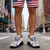  Ανδρικά αθλητικά αθλητικά παπούτσια για άνδρες σε κόκκινο, λευκό και μπλε χρώμα – γιορτάστε την 250ή επέτειο της Αμερικής με άνετα και κομψά αθλητικά παπούτσια για την 4η Ιουλίου και εθνικές εκδηλώσεις