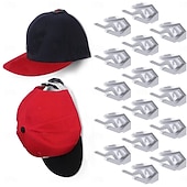  16 cârlige pentru pălării de perete, cârlige adezive pentru pălării, suport pentru pălării fără găurire, suport minimalist pentru șepci de baseball &afișaj, umerașe lipicioase pentru pălării cu