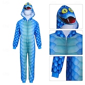 economico Costumi per ragazzi-Fiaba Detective degli animali Fantasia animale Serpente Pigiami Pigiama Costume per festa a tema Cosplay for Ragazzi Bambini Adulti Carnevale Festa / Sera
