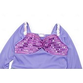economico Costumi per bambine-Sirena Principessa Vestito Costume per festa a tema Film Cosplay for Ragazze Bambini Halloween Carnevale Mascherata Vacanza Feste Ferie