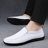 お買い得  スリッポンカジュアルシューズ-メンズのフェイクレザースリッポンローファー。スタイリッシュで快適なカジュアルウェア。