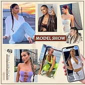 economico Code-Extension per coda di cavallo lunga con elastico, lisce e avvolgenti, extension per capelli sintetici morbidi e soffici, per donne, da indossare tutti i giorni, 26 pollici, biondo chiaro, mix platino,