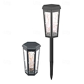  Lampes solaires de jardin étanches, allumage/extinction automatique, éclairage décoratif LED pour allée, terrasse, cour, pelouse, allée, piscine