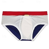 economico Costumi da bagno &amp; Pantaloni da surf-Per uomo Costume da bagno Costume da Bagno Slip mare Tinta unita Coulisse Asciugatura Rapida Elastico Traspirante Pantaloni Surf Sport Acquatici Nuoto Estate