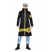 billiga Animekostymer-Havsäventyrare Pirat Trafalgar lag Stråhattpirat Animé Byxa Cosplay-kostym Kappa Cosplay-kostymer Byxor Kappa Hatt Till Herr Vuxna