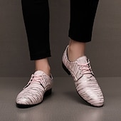 Недорогие Дерби туфли-Мужские туфли из искусственной кожи в красно-золотую полоску – стильная формальная обувь для свадеб и деловых мероприятий.