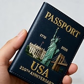  κάτοχος διαβατηρίου για την 250ή επέτειο των Ηνωμένων Πολιτειών, κάτοχος διαβατηρίου για το ιδρυτικό πνεύμα, αναμνηστική έκδοση για τα 250 χρόνια, πορτοφόλι διαβατηρίου ταξιδιού, κλείδωμα RFID,