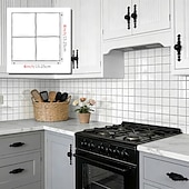 abordables Pegatinas de pared-Paquete de 10 paneles decorativos de pared 3D, azulejos de vinilo vintage de epoxi para salpicadero de cocina, adhesivos autoadhesivos despegables, aptos para cocinas, baños, lavanderías y vehículos