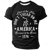 billiga Patriotiska 250 T-shirts-4 juli 2026 250:e minnesdagen mäns patriotisk patriot crew neck kortärmad t-shirt casual