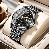 cheap Quartz Watches-Men's Watch, Men's Charm Luxury Watch, Rhinestone Decorations, Date and Calendar Functions, Night Light Display, Men's Fashionable Casual Watches, Best Men's