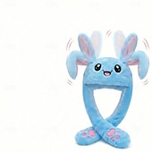 preiswerte Deko-Spielsachen-Ostergeschenk: Leuchtender Plüschhasenhut mit beweglichen Ohren, lustiger Hasenhut mit leuchtenden, beweglichen Ohren, ideal für Cosplay, Festivals und Partys. Geeignet für Kinder von 5 bis 18 Jahren und Erwachsene.