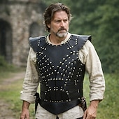 cheap Armor-Retro Vintage Medieval Renaissance Armor Knight Ritter Ranger Fancy Dress Unisex Celtic Fantasy Halloween Carnival Renaissance Fair LARP Adults' Chest Guard