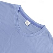 tanie Zestawy koszulek męskich Basic-Męskie T-shirt Garnitury 2 sztuki stroje Koszulka i spodenki Krótki rękaw Półgolf Lato Równina Moda Codzienny 2-częściowa Codzienny Urlop Dzienne zużycie Zgniła zieleń Czarny Biały Top Tee dla
