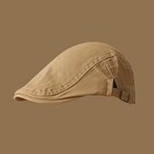 preiswerte Herrenhüte-Herren Baskenmütze Schwarzgrau Schwarz Polyester / Baumwollmischung Klassisch Elegant Vintage Täglich Lässig Täglich Streetwear Einfach Sonnenschutz