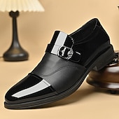 abordables Chaussures Oxford-Chaussures habillées blanches pour hommes en similicuir, élégantes et sophistiquées pour les mariages et les occasions spéciales.