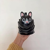 billiga Muggar och koppar-Snygg resinmugg med fladdermustema, upp och ner-vänd silhuett med kreativt svanshandtag, rolig och hållbar kaffekopp för hemmakontor, unik presentidé för halloween och högtider