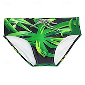 abordables Bañadores &amp; Pantalones de surf-Hombre Estándar Bañador Natación Corto Bañadores Pantalones Calzoncillos de Natación Impreso Correa Secado rápido Eslático Transpirable Sin Mangas Prendas de abajo Surf Deportes acuáticos Natación