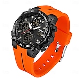 זול שעונים דיגיטלים-SANDA גברים שעון דיגיטלי מינימליסטי רטרו וינטג ' פאר ספורטיבי זורח שעון עצר Alarm Clock ספירה לאחור ג'ל סיליקון שעון