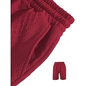 billiga Vardagsshorts-Herr Shorts Casual shorts Jacquard Slät Strukturerad Komfort Andningsfunktion Över Knät Ledigt Utomhus Strand Semester Mode Ljusgrå Microelastisk