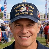 economico Collezione Uomo-Maglietta e berretto per il 250° anniversario degli USA 1776-2026 - Campana della libertà della bandiera USA patriottica retro vintage 4 luglio Giorno dell'Indipendenza per uomini adulti