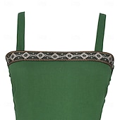 ieftine Rochie-Retro / vintage Medieval Renascentist Lung Rochii Curea în Talie Viching Costume de fancy Pentru femei Viching Halloween Carnaval Târgul Renașterii LARP Petrecere cu tematică retro Adulți Rochie