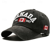 abordables Fournitures pour fêtes-Casquette de baseball canadienne pour hommes et femmes, casquette de golf avec drapeau à la feuille d'érable pour la fête du Canada, casquette de sport et d'extérieur ajustée et unie