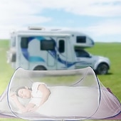 abordables Couverture de chaise de salle à manger-Moustiquaire de tente portable, moustiquaire de voyage, filet de camping ultraléger, lit de camp pliable, sac de couchage moustiquaire, moustiquaire de camping pour le camping, les voyages, la