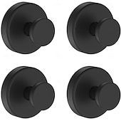 Χαμηλού Κόστους Κρεμάστρες για Μπουρνούζια-Συσκευασία 4 γάντζων βεντούζας για ντους, αφαιρούμενοι γάντζοι πετσετών για παράθυρο μπάνιου, γάντζος για μπουρνούζι για κρέμασμα