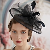 economico Fascinatori &amp; Cappelli-Derby Copricapo affascinante Gentildonna Floreale Costume Per donna Mascherata Ascot Festival delle corse di cavalli Adulti Copricapo