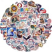 ieftine SUA 250 de ani-250 buc autocolante pentru sărbătoarea Zilei Independenței Americii, caiet graffiti DIY, skateboard, valiză, autocolante impermeabile, 5 pachete a câte 50 de hârtie artistică