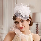 economico Fascinatori &amp; Cappelli-affascinante Gentildonna Floreale Costume Per donna Mascherata Tè Ascot Festival delle corse di cavalli Adulti Copricapo